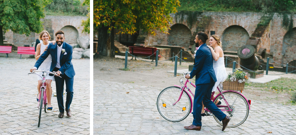 Hochzeitsfotograf Berlin Fahrrad